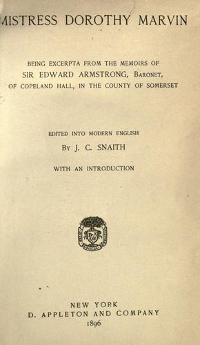 Mistress Dorothy Marvin