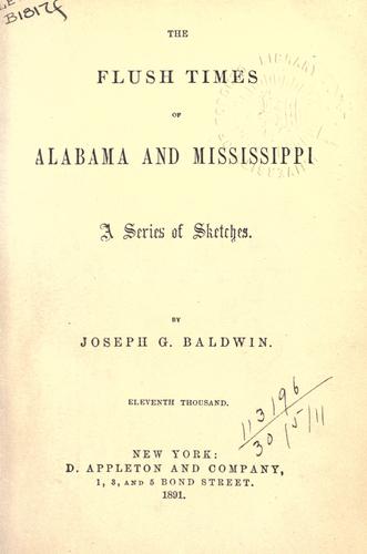 The flush times of Alabama and Mississippi