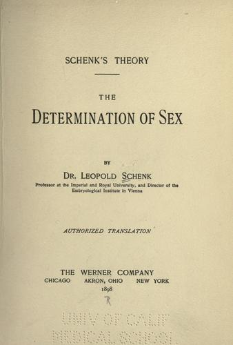 Schenck's theory