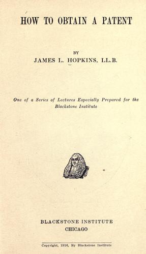 How to obtain a patent