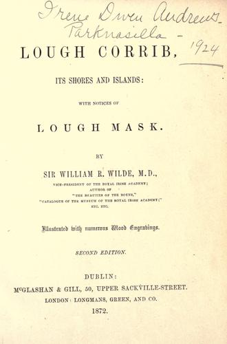 Lough Corrib, its shores and islands