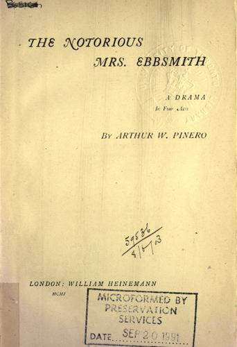 The notorious Mrs. Ebbsmith