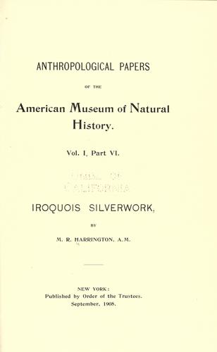 Iroquois silverwork