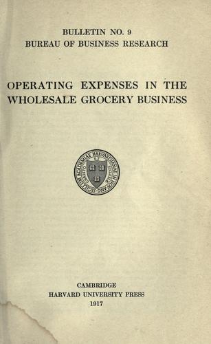 Operating expenses in the wholesale grocery business