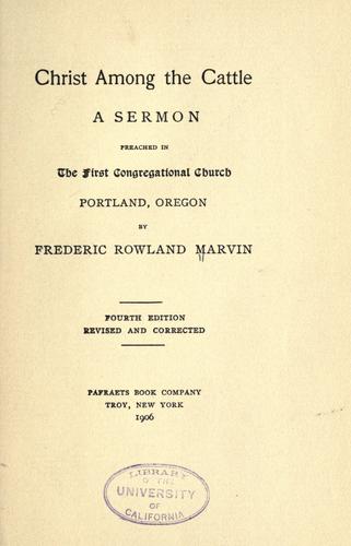 Christ among the cattle
