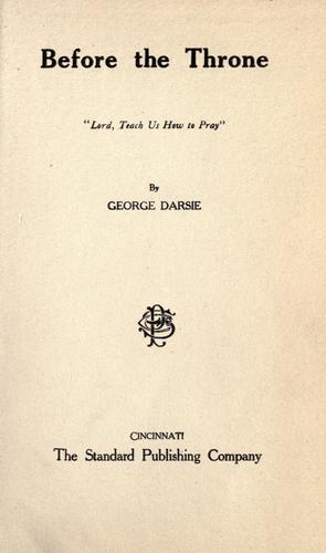 Before the throne