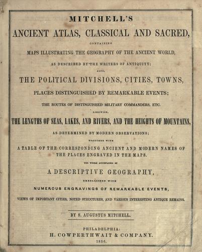 Mitchell's Ancient atlas