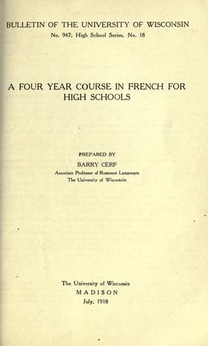 A four year course in French for high schools