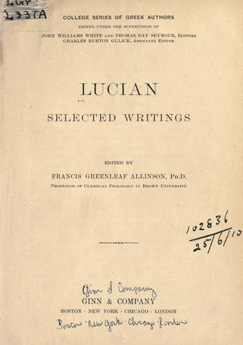 Selected writings