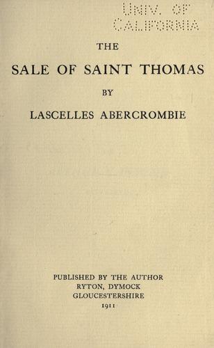 The sale of Saint Thomas