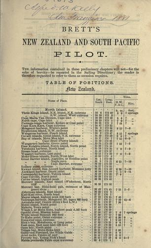 Brett's New Zealand and South Pacific pilot