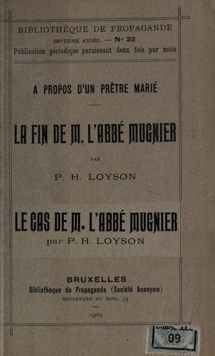 A propos d'un prêtre marié