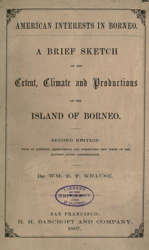 American interests in Borneo