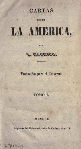 Lettres sur l'Amérique