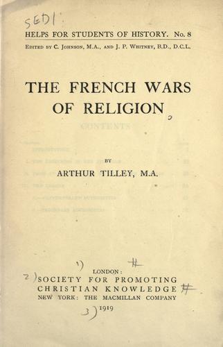 The French wars of religion