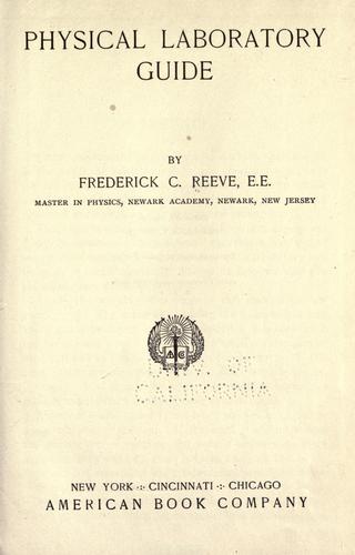 Physical laboratory guide