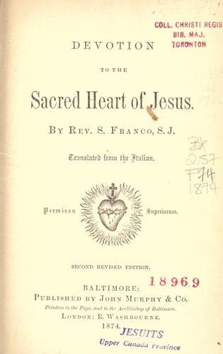 Devotion to the Sacred Heart of Jesus