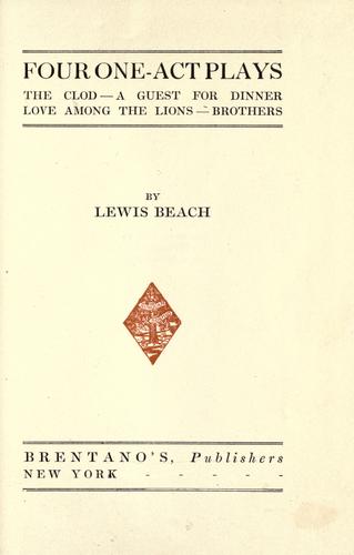 Four one-act plays