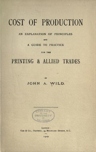 Cost of production