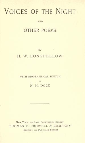 Voices of the night, and other poems