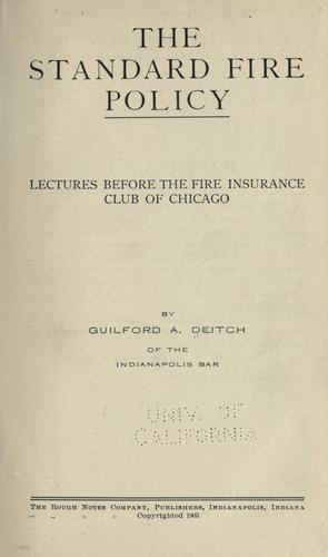 The standard fire policy