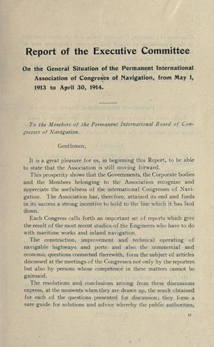 Report of the Executive Committee on the general situation of the Association