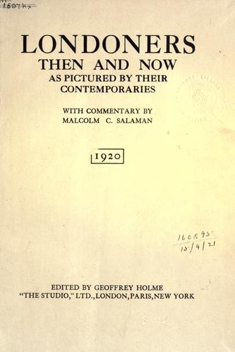 Londoners, then and now