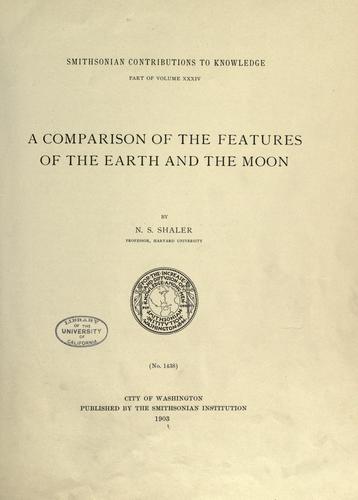A comparison of the features of the earth and the moon