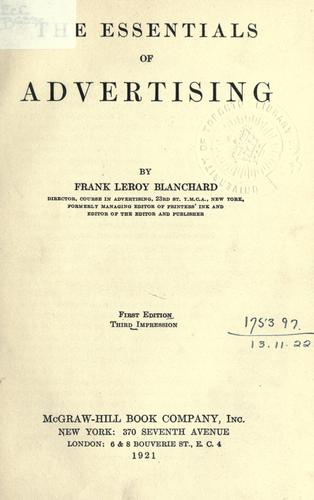 The essentials of advertising