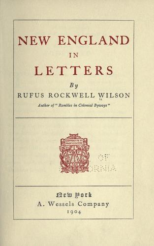 New England in letters