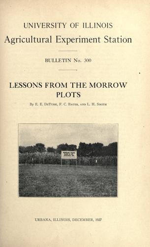 Lessons from the Morrow Plots