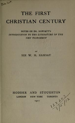 The first Christian century