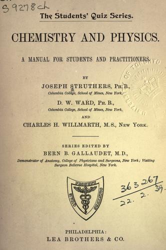 Chemistry and physics