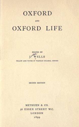 Oxford and Oxford life
