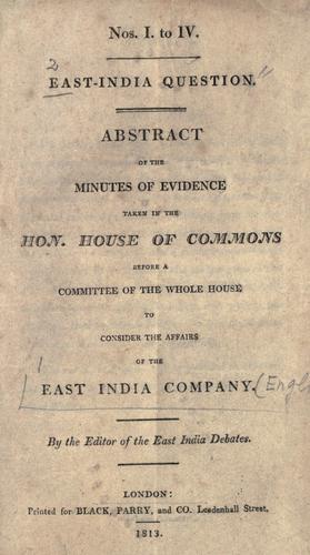 East-India question