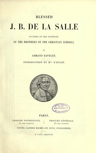 Blessed J.B. de la Salle