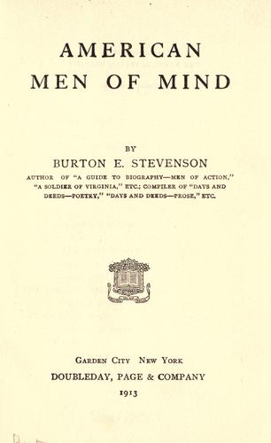 American men of mind