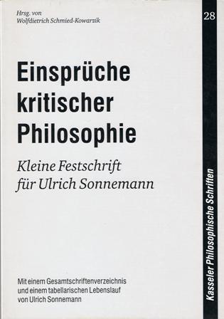 Einsprüche kritischer Philosophie
