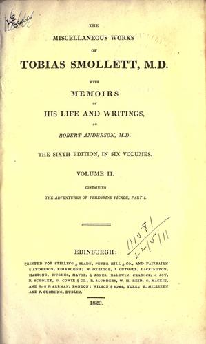 Miscellaneous works, with memoirs of his life and writings by Robert Anderson
