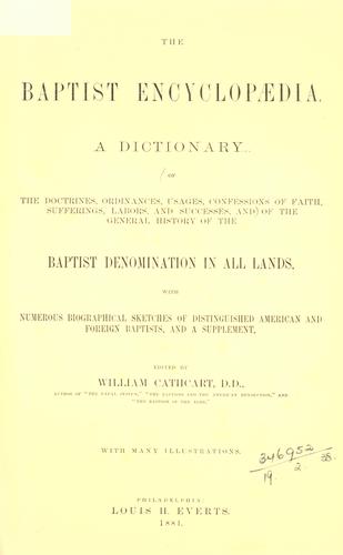 The Baptist encyclopaedia