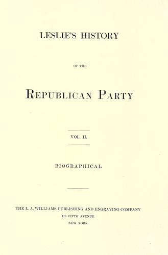 History of the Republican party