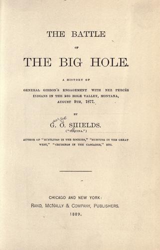 The battle of the Big Hole