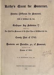 [Publications] - Somerset Record Society