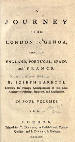 A journey from London to Genoa