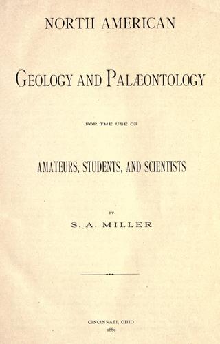 North American geology and palæontology for the use of amateurs, students, and scientists