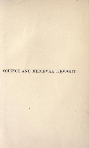 Science and medieval thought