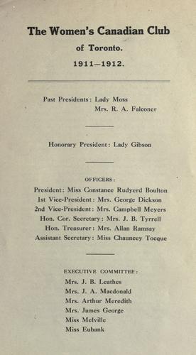 Report and list of members