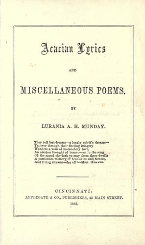 Acacian lyrics