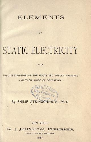 Elements of static electricity