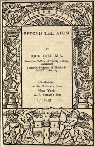 Beyond the atom